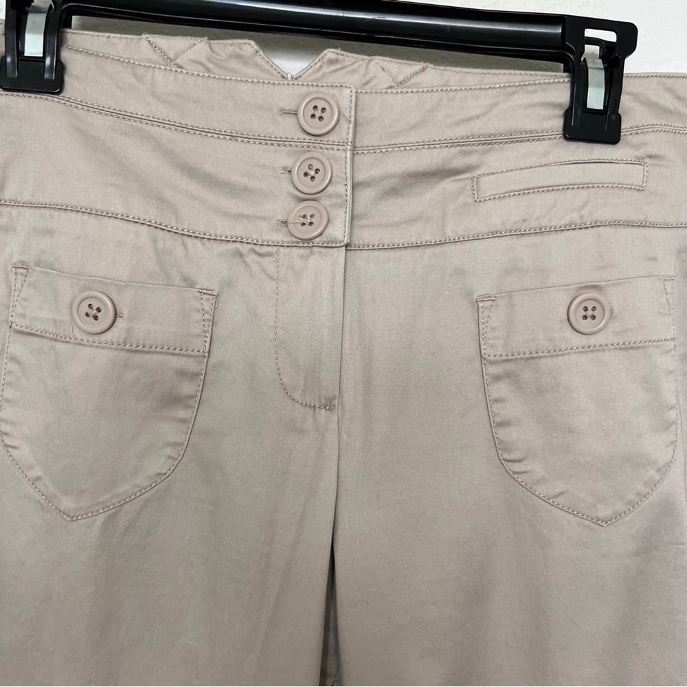 NEW Larry Levine Capris pants beige coastal travel beach resortwear coastal - Picture 3 of 7